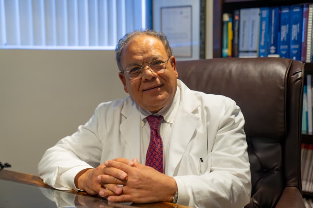 Dr. Mohsen Hamza in his office